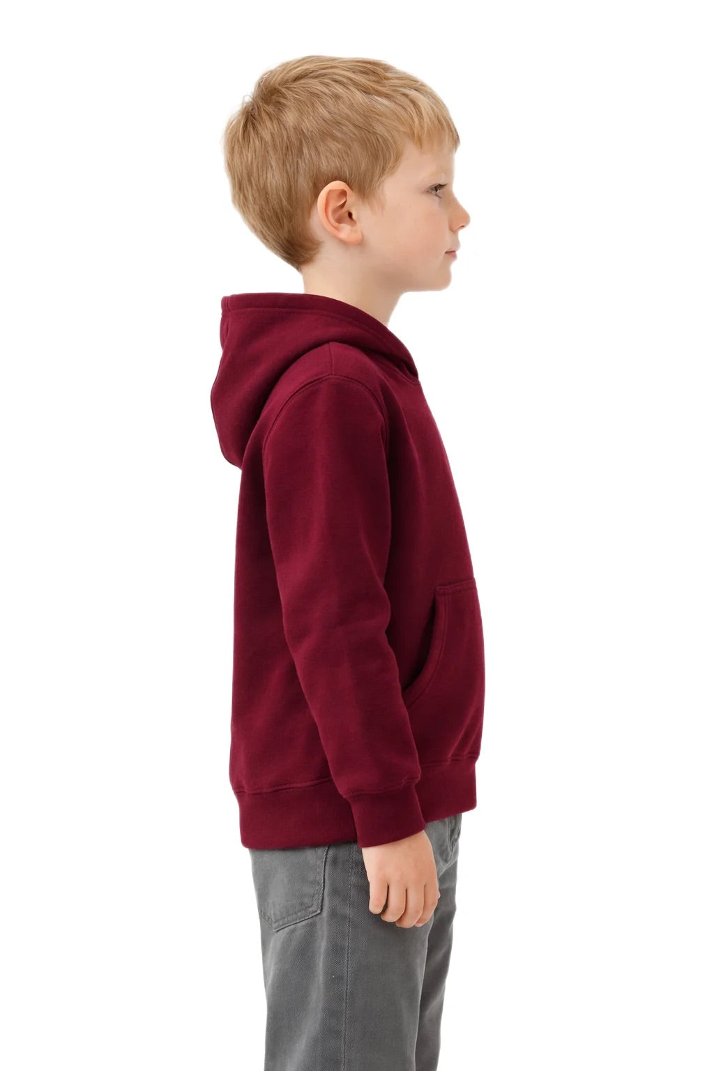 Milltex 517 Youth Unisex Hoodie | Midweight Cotton Blend Pullover Sweatshirt
