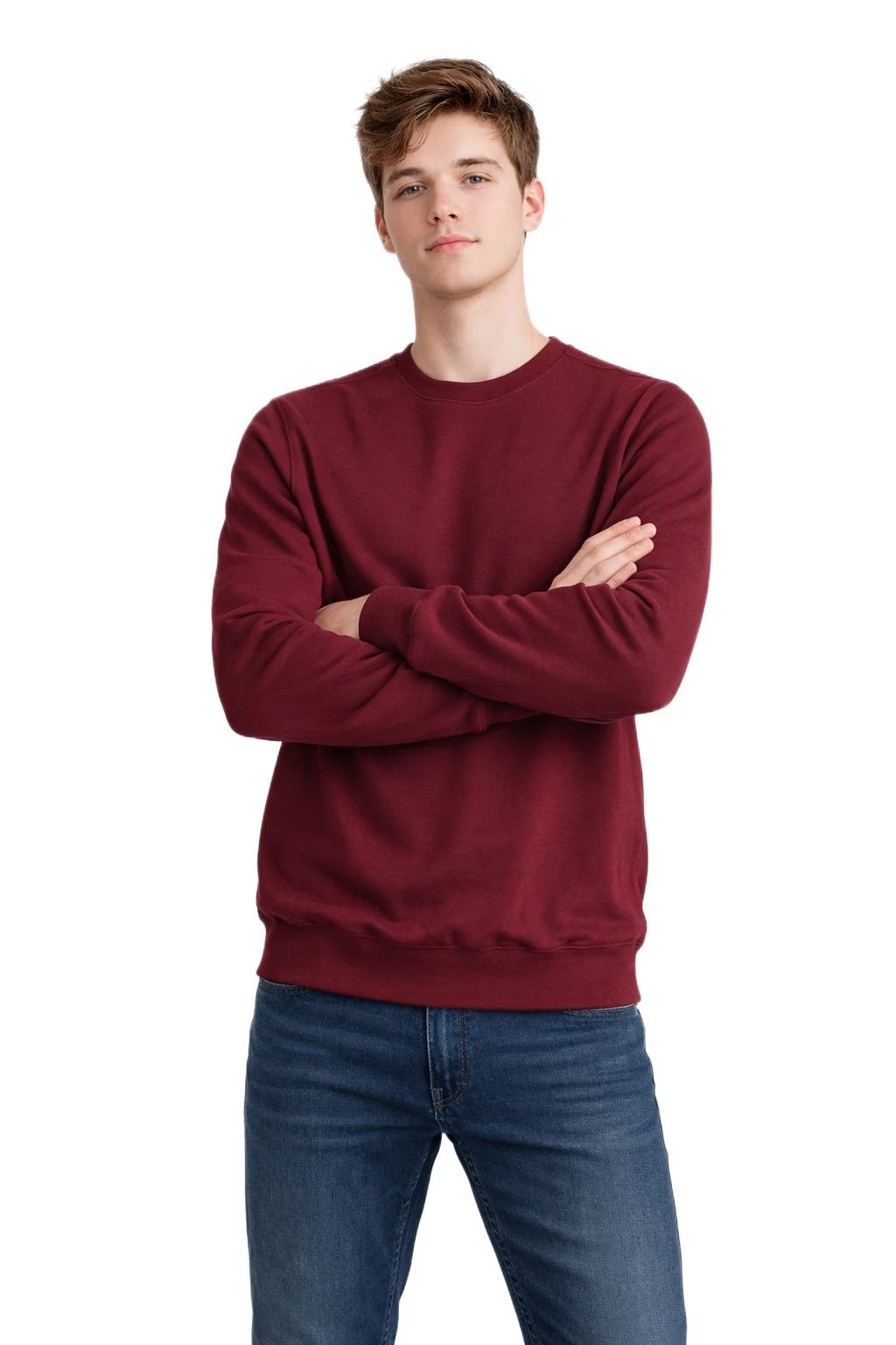 Milltex 303 Unisex Midweight Crewneck Fleece Sweatshirt
