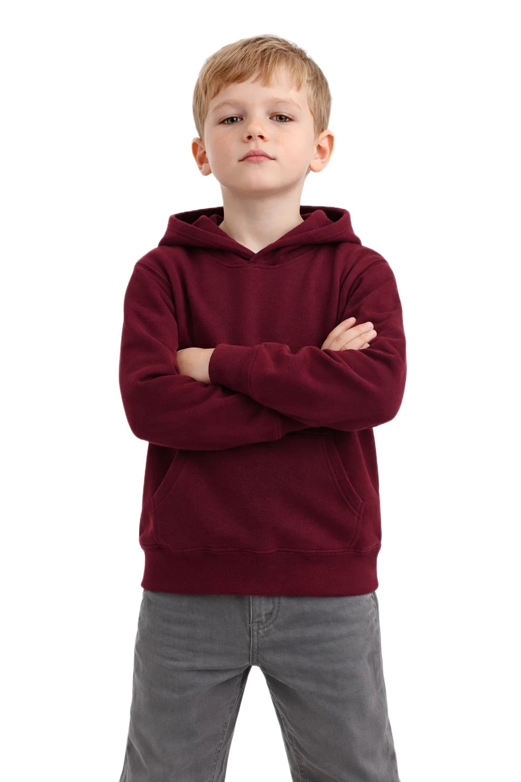 Milltex 517 Youth Unisex Hoodie | Midweight Cotton Blend Pullover Sweatshirt