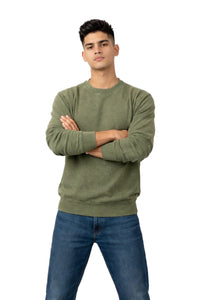 Milltex 603 Unisex Vintage Fleece Textured Crewneck Sweatshirt