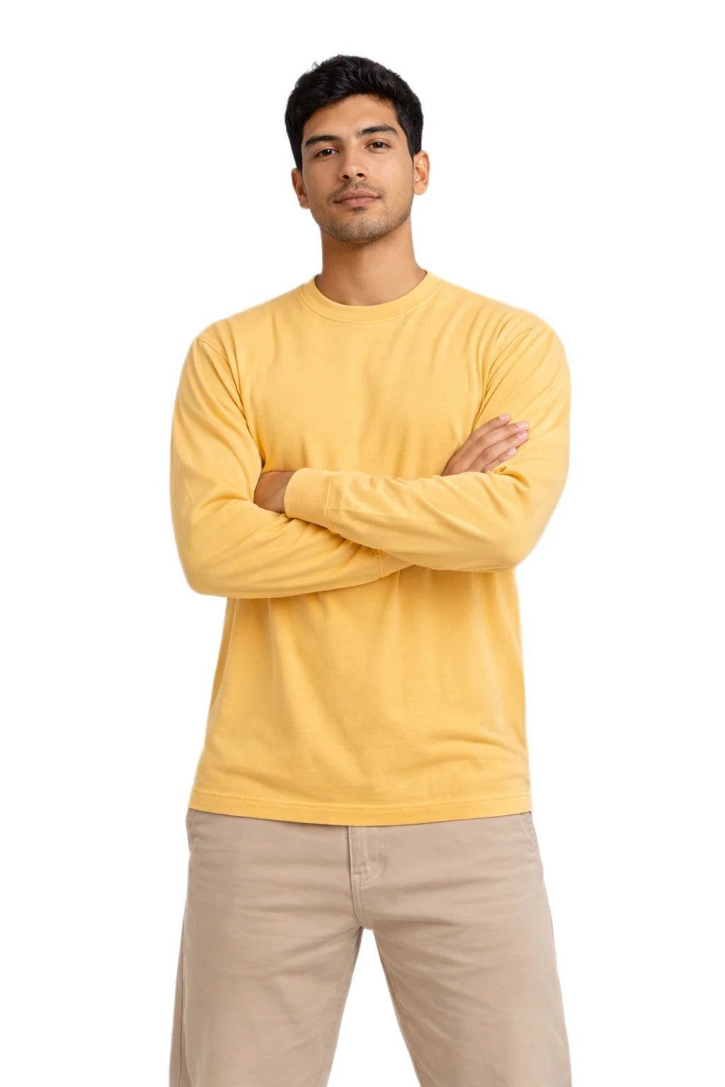 Milltex 401 Unisex Mid Weight Pigment Dyed Long Sleeve Tee
