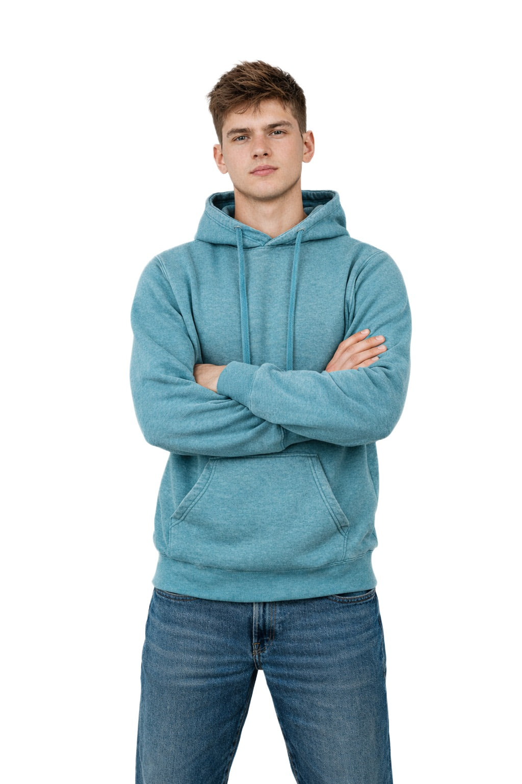Milltex 617 — Adult Unisex Midweight Vintage Fleece Hoodie
