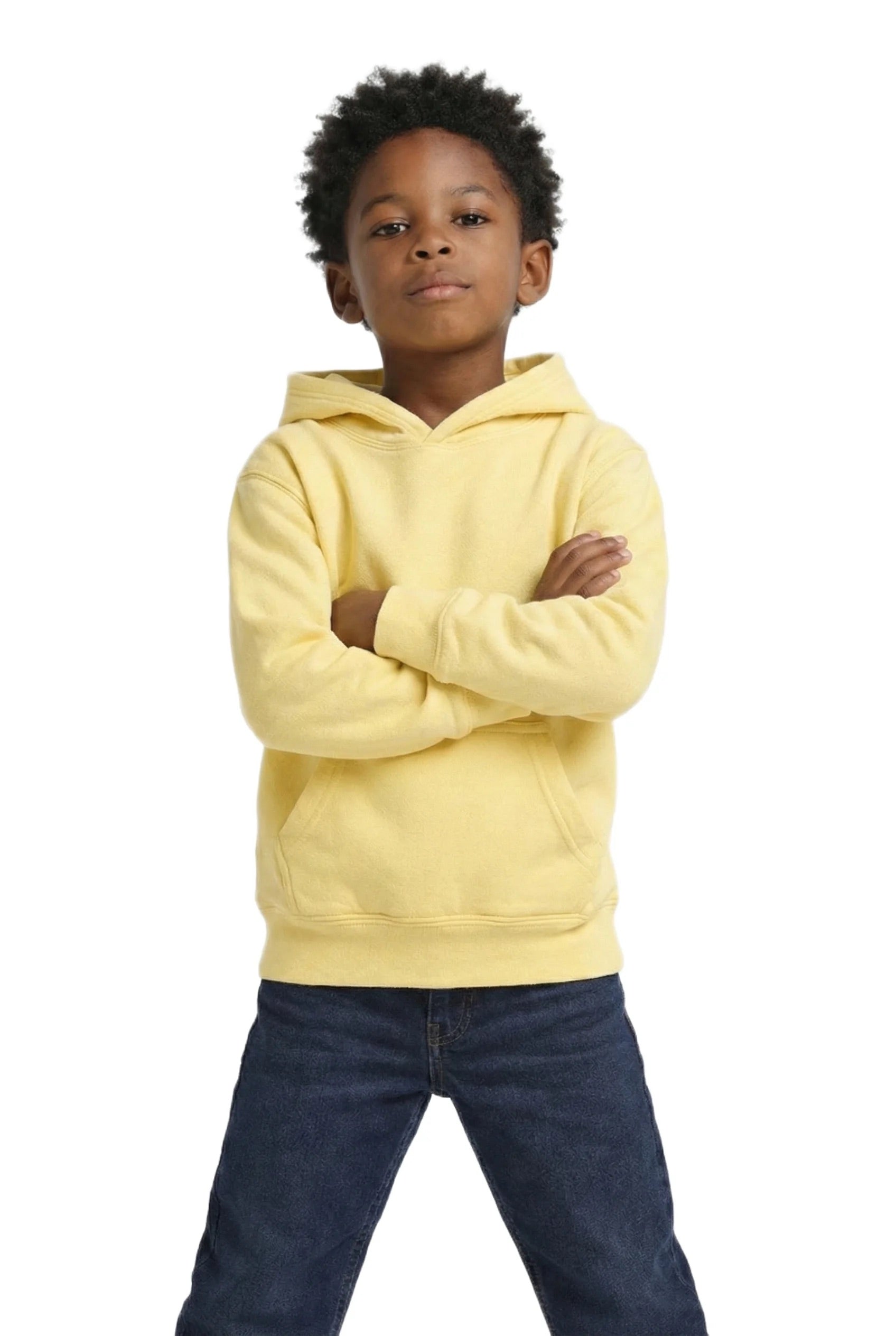 Milltex 517 Youth Unisex Hoodie | Midweight Cotton Blend Pullover Sweatshirt
