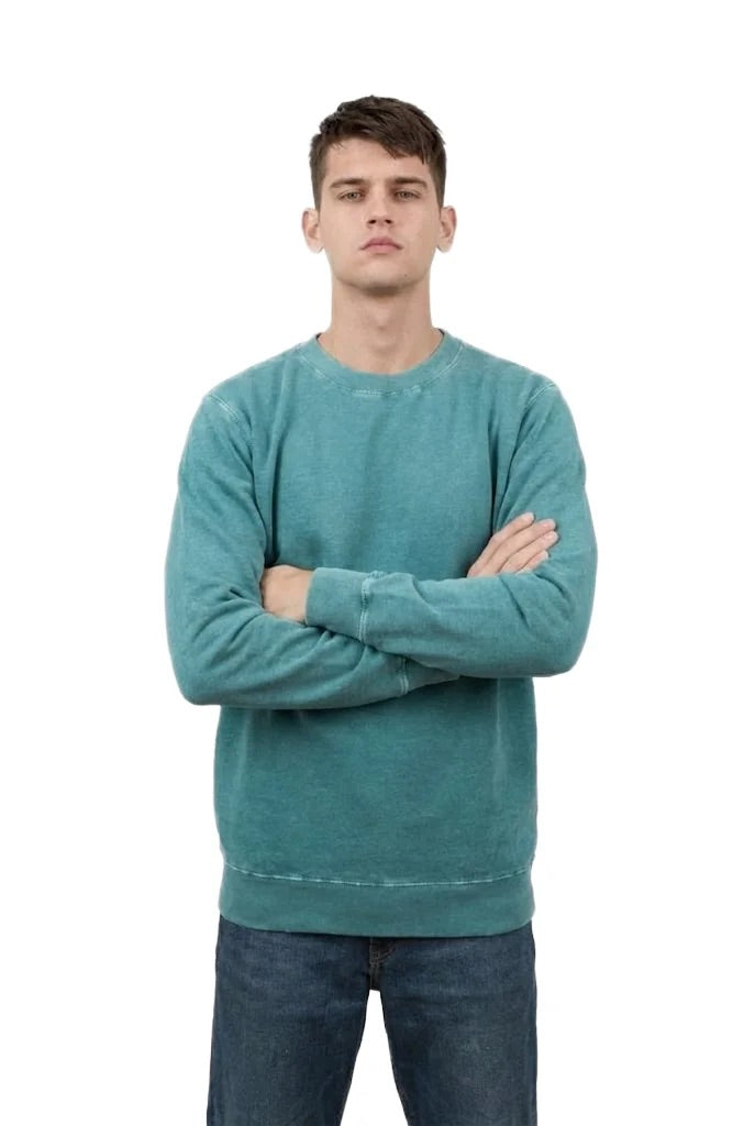 Milltex 603 Unisex Vintage Fleece Textured Crewneck Sweatshirt