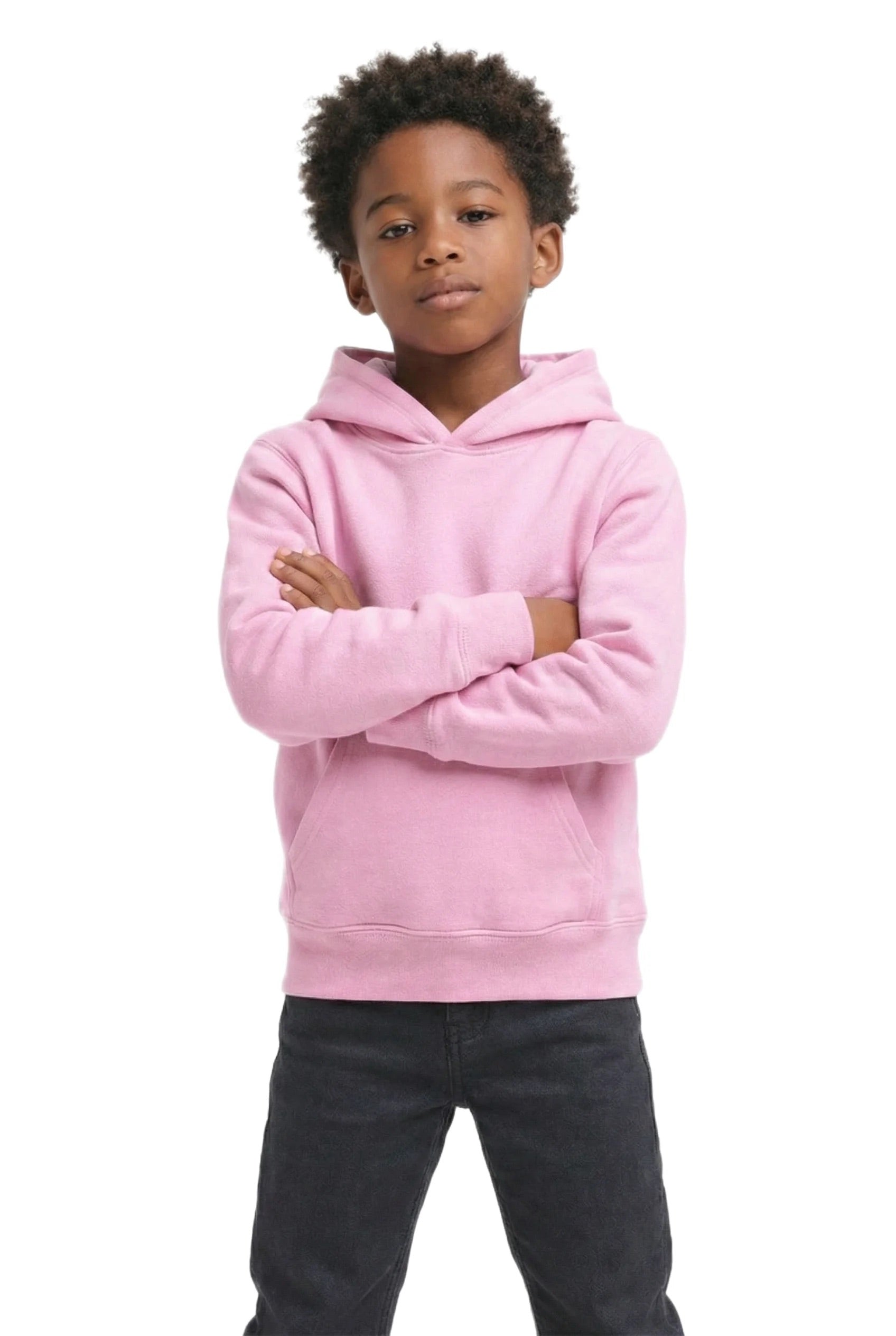 Milltex 517 Youth Unisex Hoodie | Midweight Cotton Blend Pullover Sweatshirt