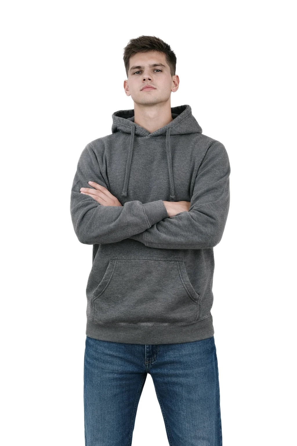 Milltex 617 — Adult Unisex Midweight Vintage Fleece Hoodie