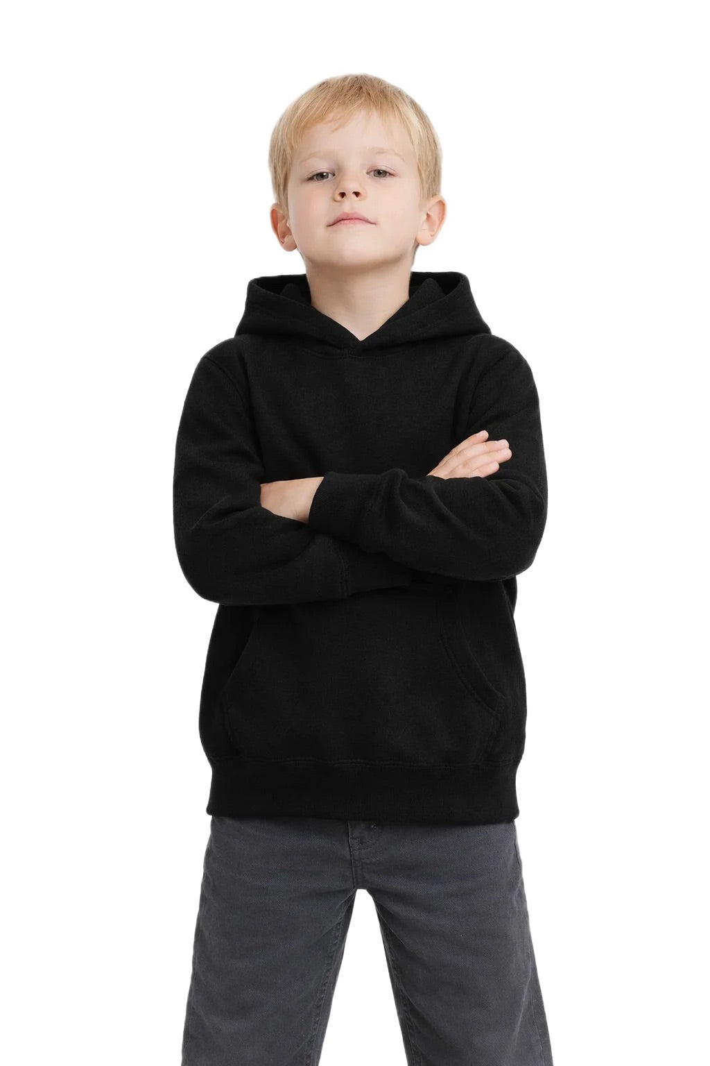Milltex 517 Youth Unisex Hoodie | Midweight Cotton Blend Pullover Sweatshirt