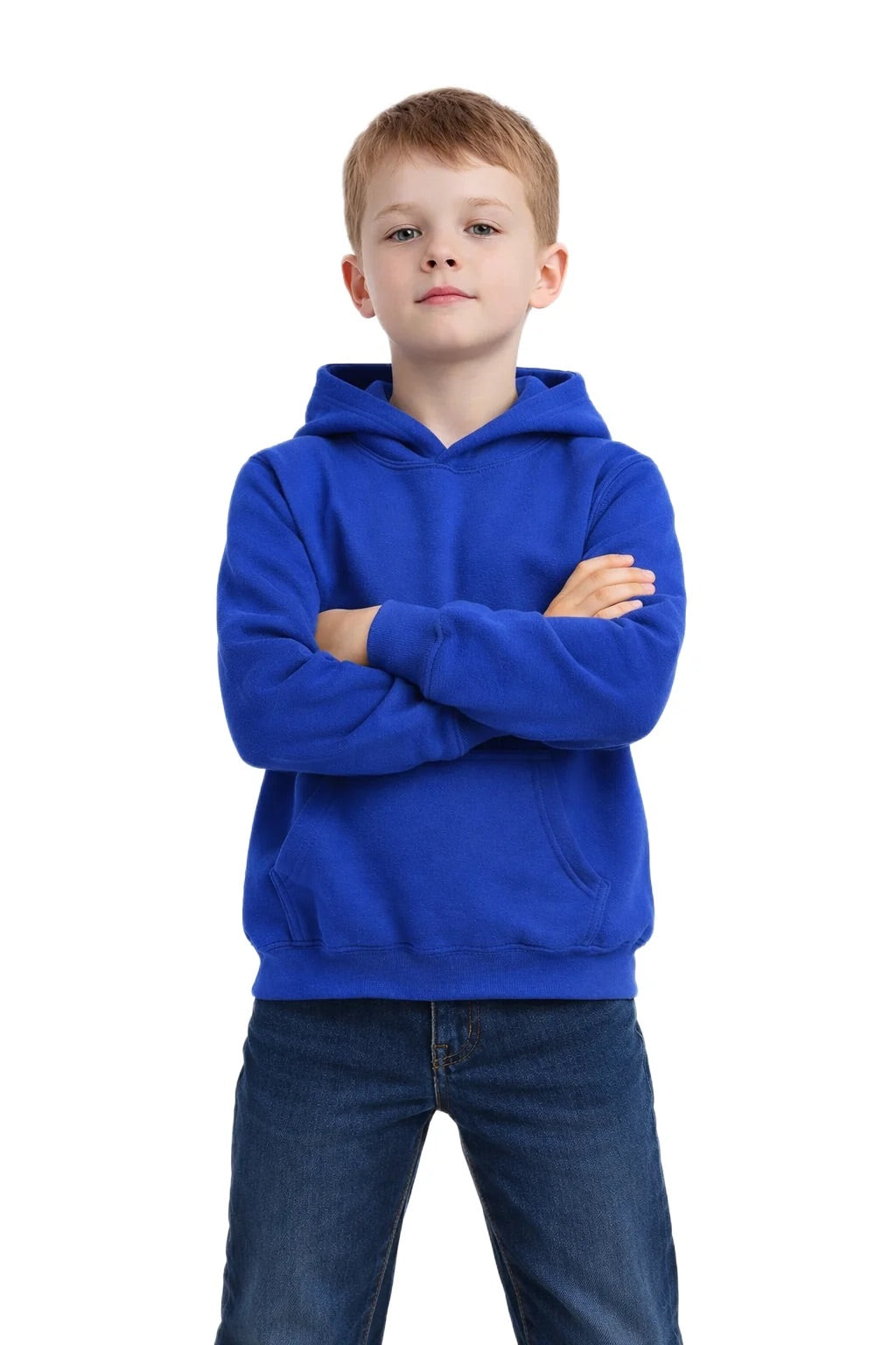 Milltex 517 Youth Unisex Hoodie | Midweight Cotton Blend Pullover Sweatshirt