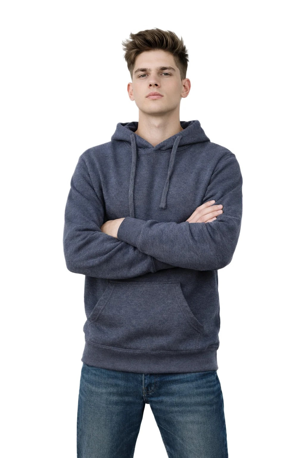 Milltex 617 — Adult Unisex Midweight Vintage Fleece Hoodie