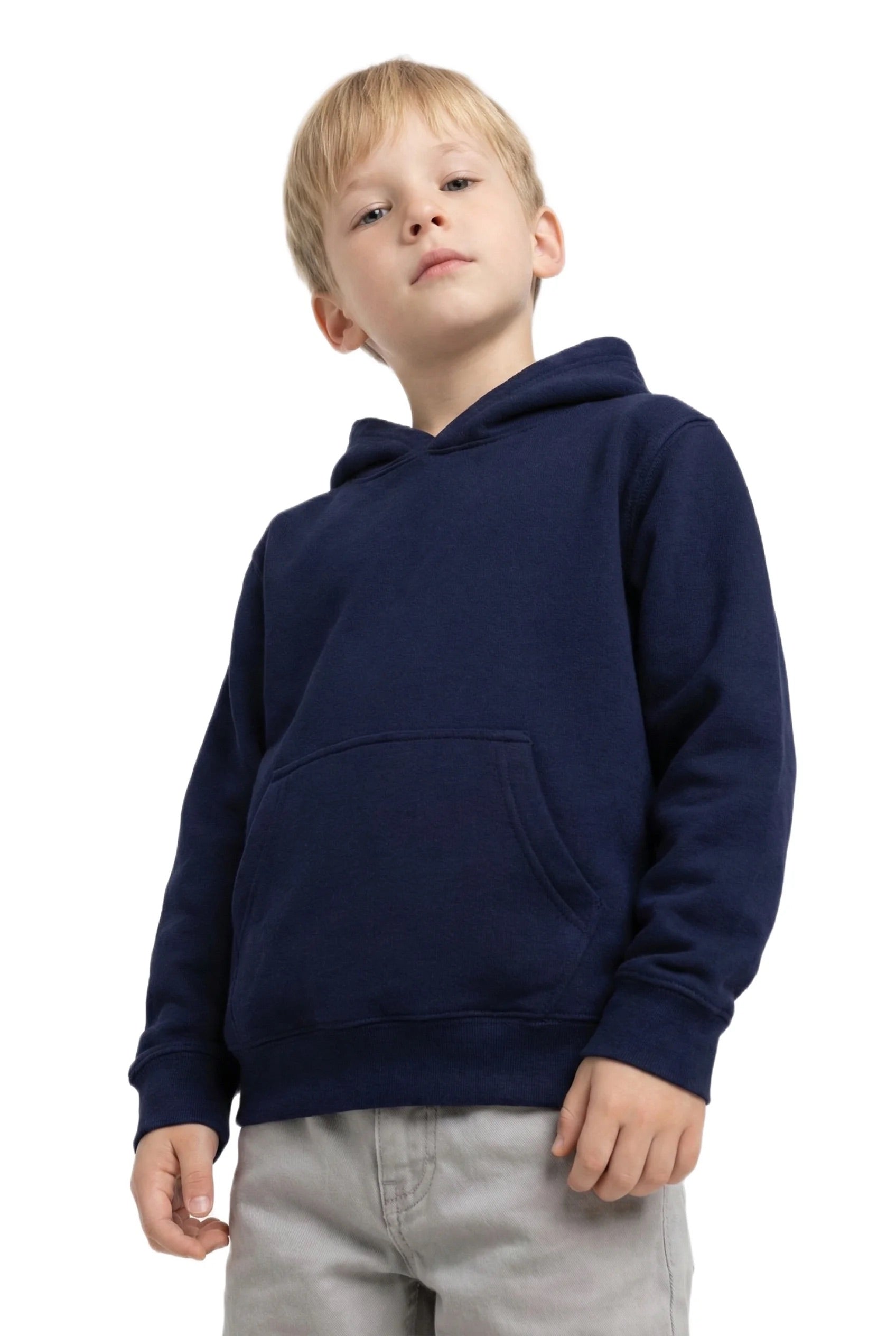 Milltex 517 Youth Unisex Hoodie | Midweight Cotton Blend Pullover Sweatshirt