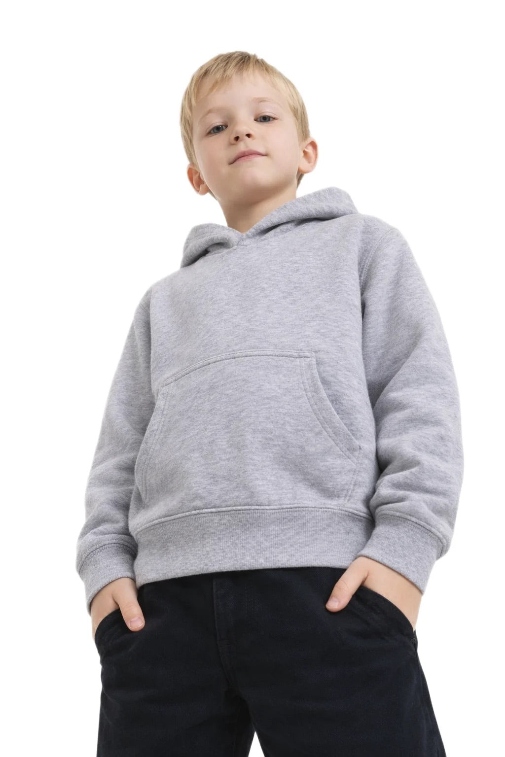 Milltex 517 Youth Unisex Hoodie | Midweight Cotton Blend Pullover Sweatshirt