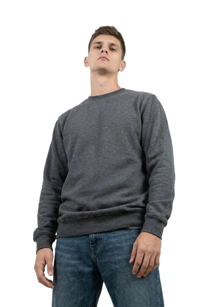Milltex 603 Unisex Vintage Fleece Textured Crewneck Sweatshirt