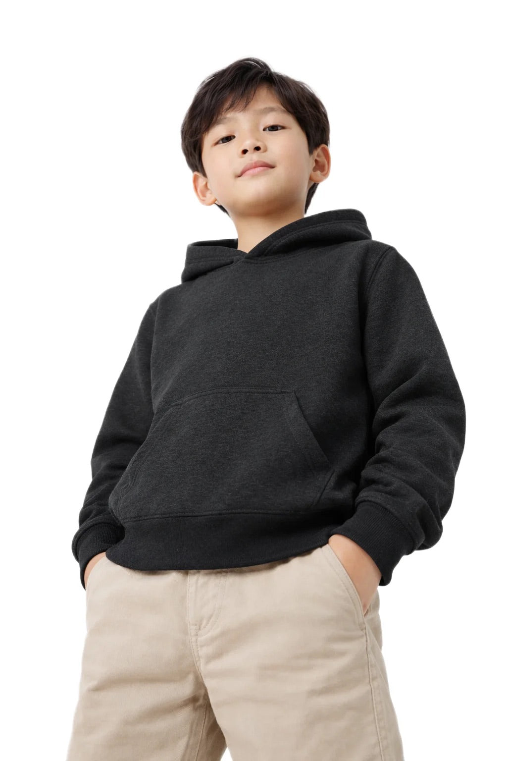 Milltex 517 Youth Unisex Hoodie | Midweight Cotton Blend Pullover Sweatshirt