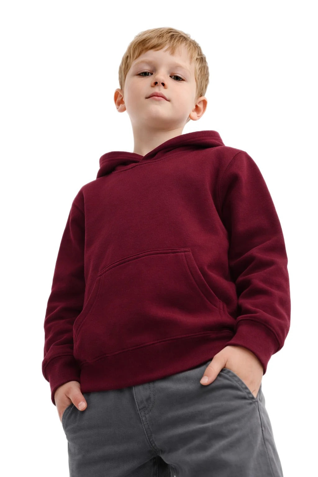 Milltex 517 Youth Unisex Hoodie | Midweight Cotton Blend Pullover Sweatshirt