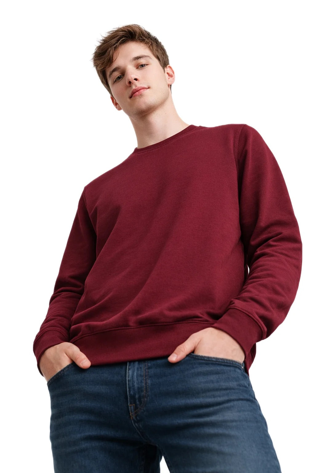 Milltex 303 Unisex Midweight Crewneck Fleece Sweatshirt