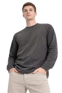 Milltex 401 Unisex Mid Weight Pigment Dyed Long Sleeve Tee