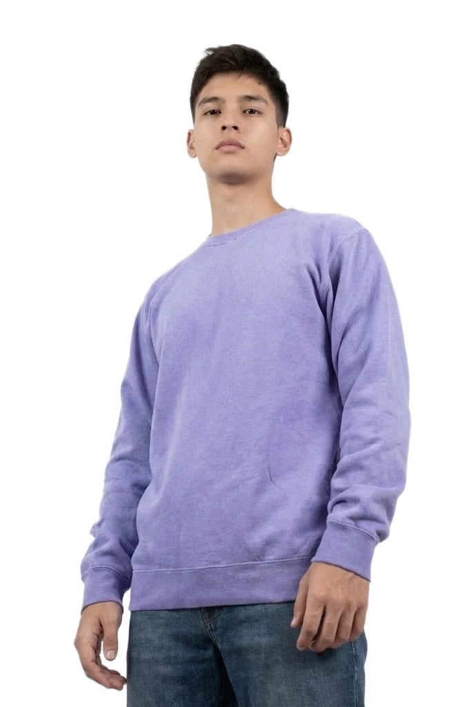 Milltex 603 Unisex Vintage Fleece Textured Crewneck Sweatshirt