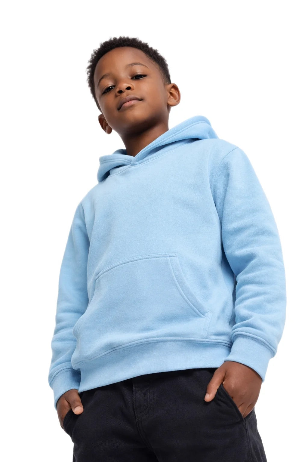 Milltex 517 Youth Unisex Hoodie | Midweight Cotton Blend Pullover Sweatshirt