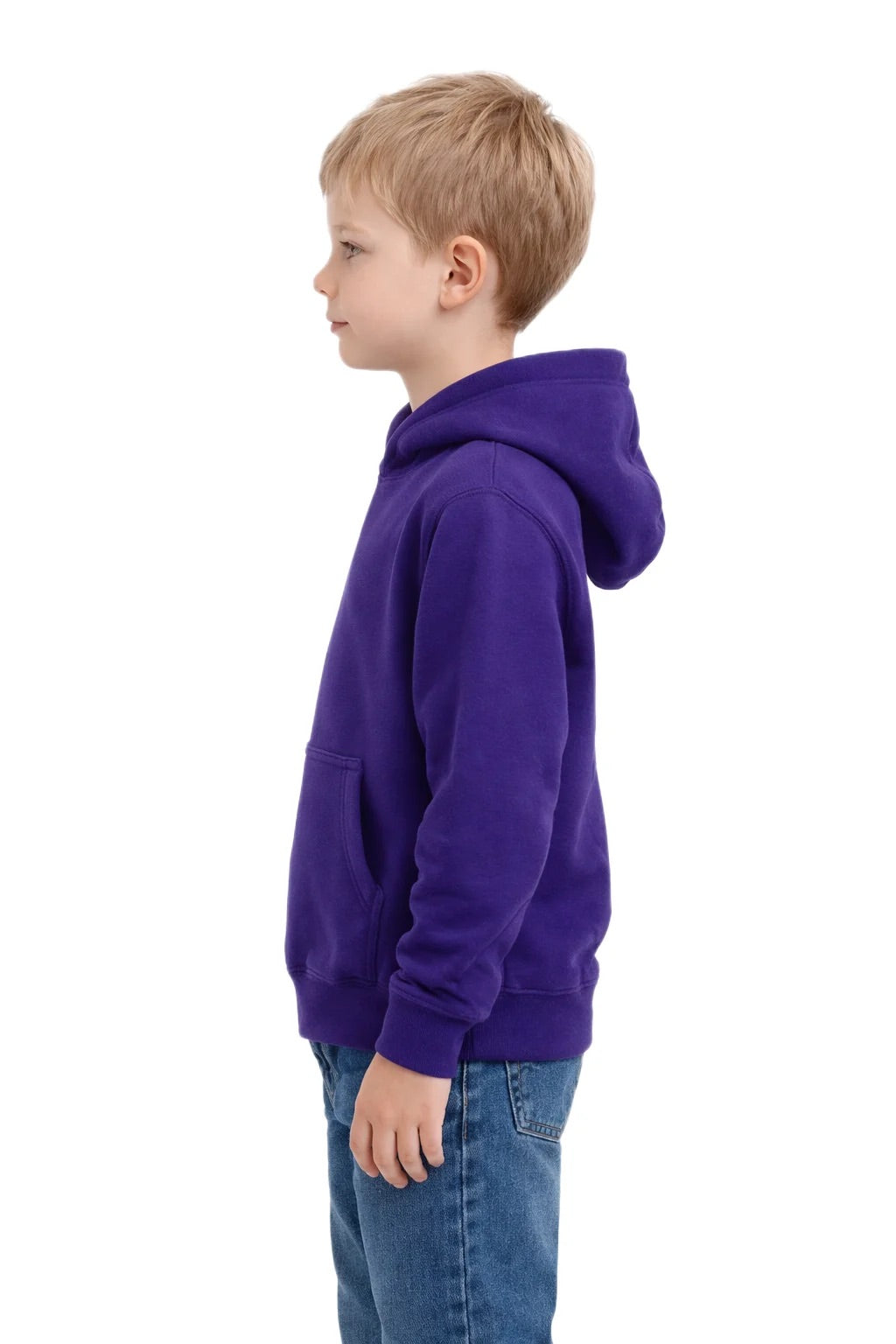 Milltex 517 Youth Unisex Hoodie | Midweight Cotton Blend Pullover Sweatshirt