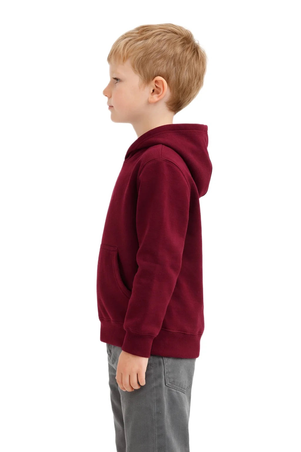 Milltex 517 Youth Unisex Hoodie | Midweight Cotton Blend Pullover Sweatshirt