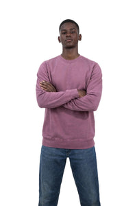 Milltex 603 Unisex Vintage Fleece Textured Crewneck Sweatshirt