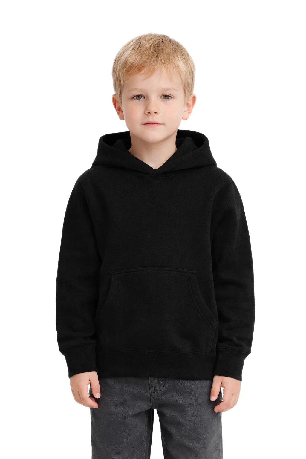 Milltex 517 Youth Unisex Hoodie | Midweight Cotton Blend Pullover Sweatshirt