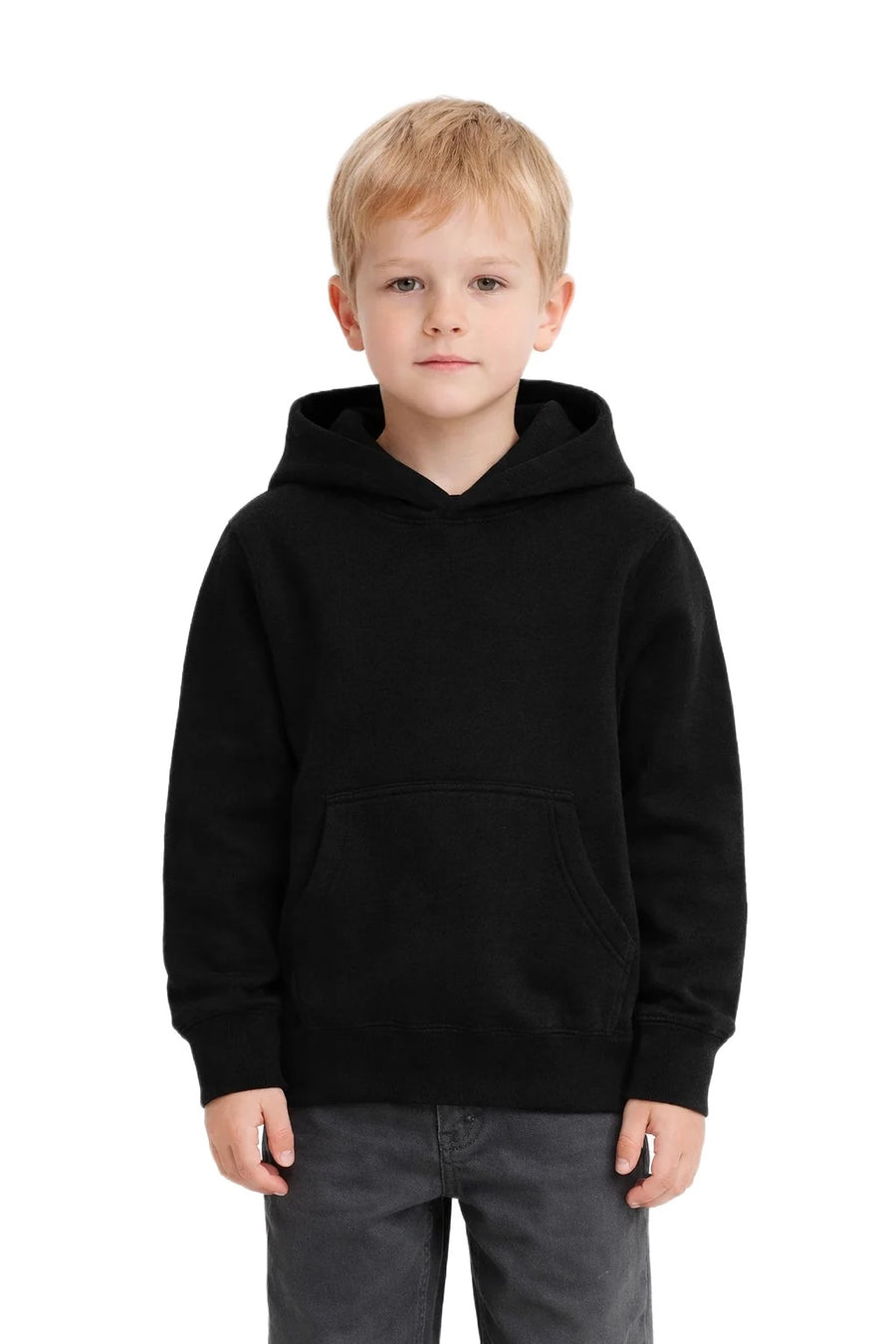Milltex 517 Youth Unisex Hoodie | Midweight Cotton Blend Pullover Sweatshirt