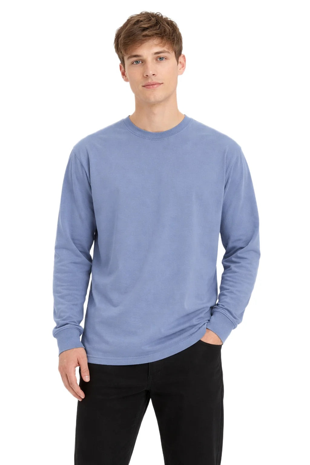 Milltex 401 Unisex Mid Weight Pigment Dyed Long Sleeve Tee