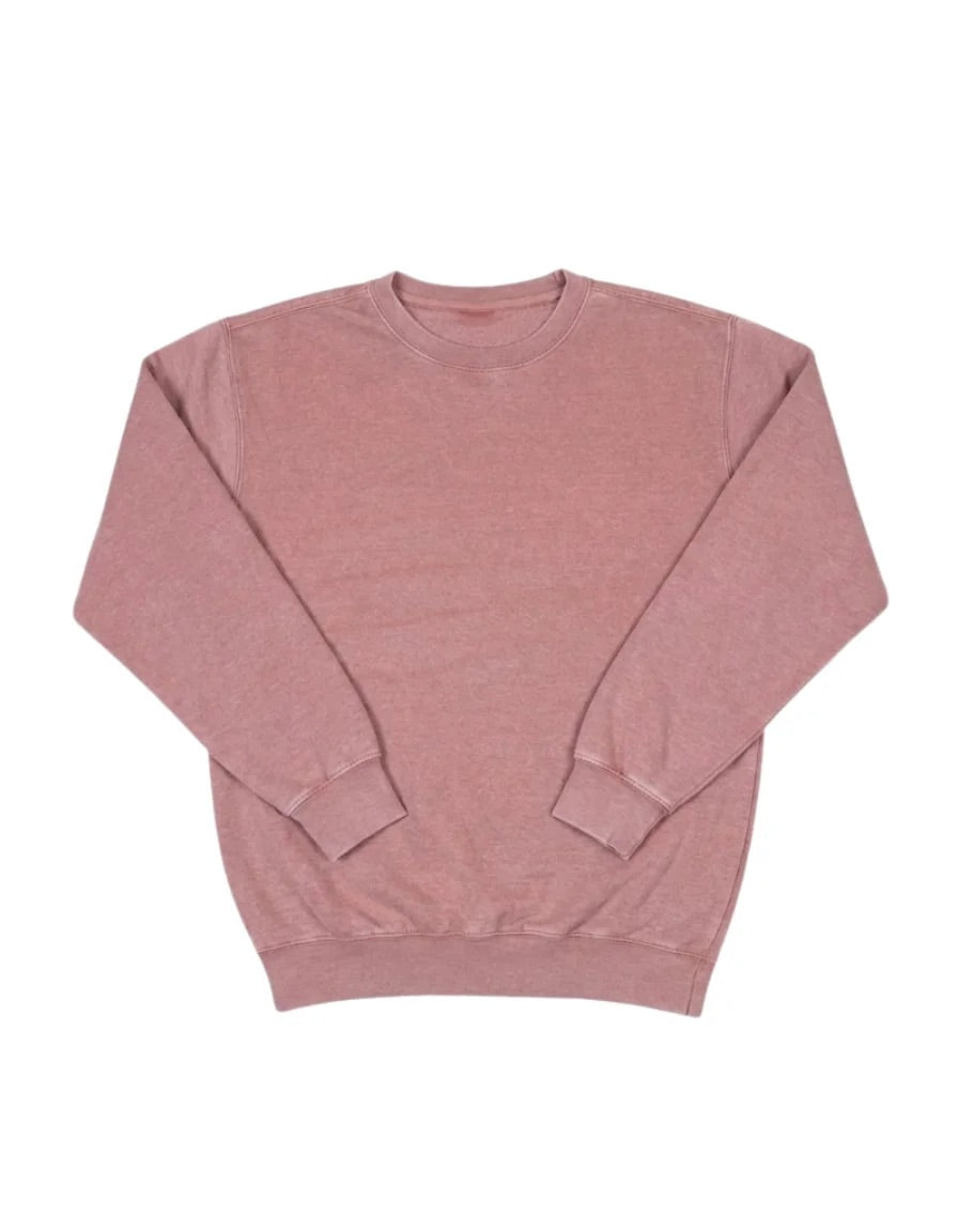 Milltex 603 Unisex Vintage Fleece Textured Crewneck Sweatshirt
