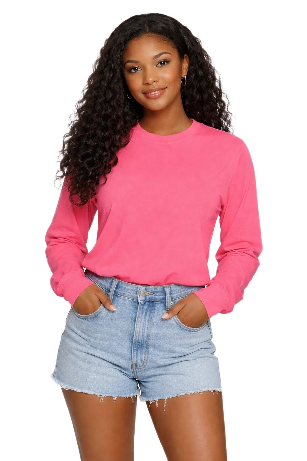 Milltex 401 Unisex Mid Weight Pigment Dyed Long Sleeve Tee