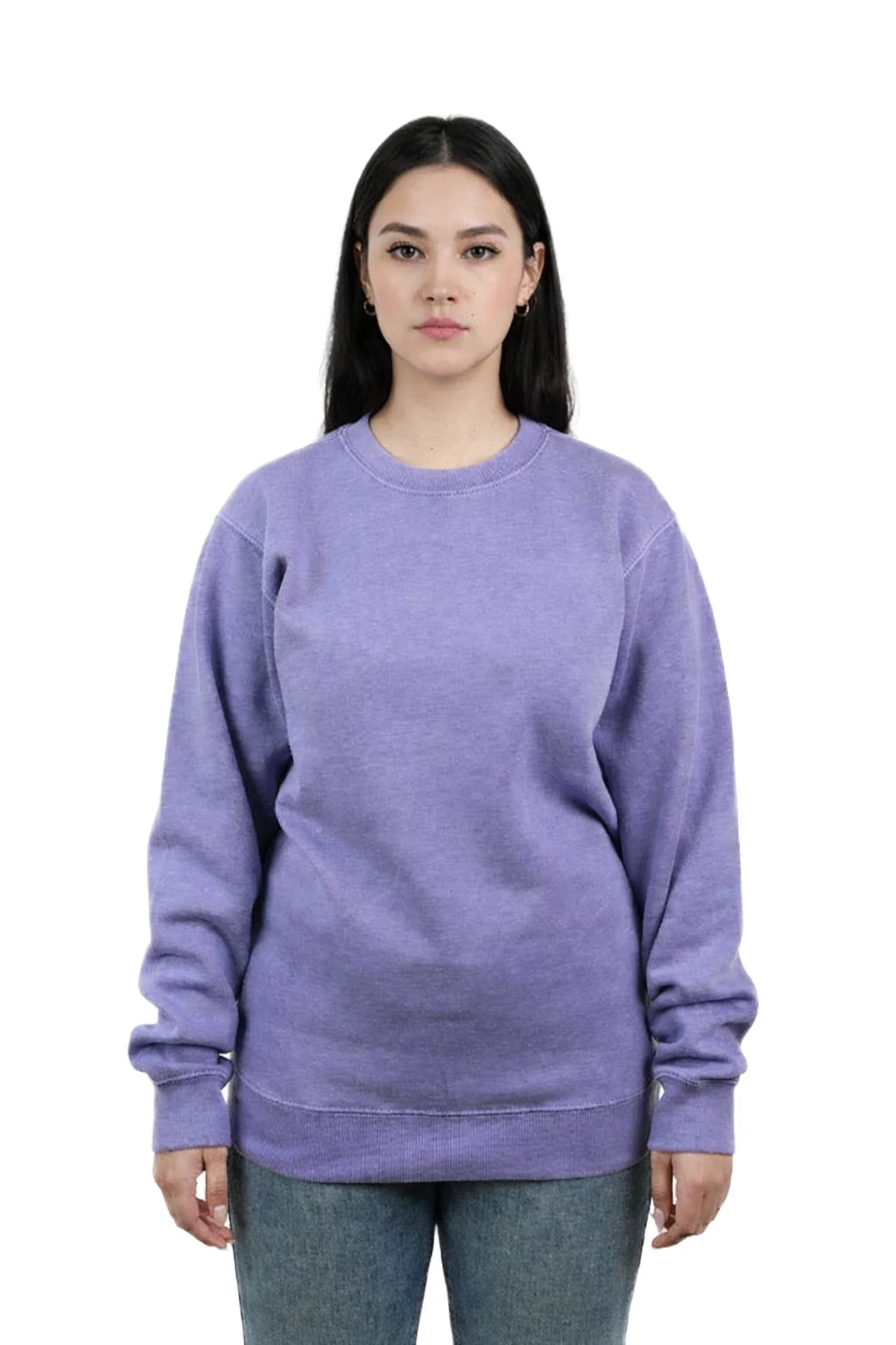Milltex 603 Unisex Vintage Fleece Textured Crewneck Sweatshirt