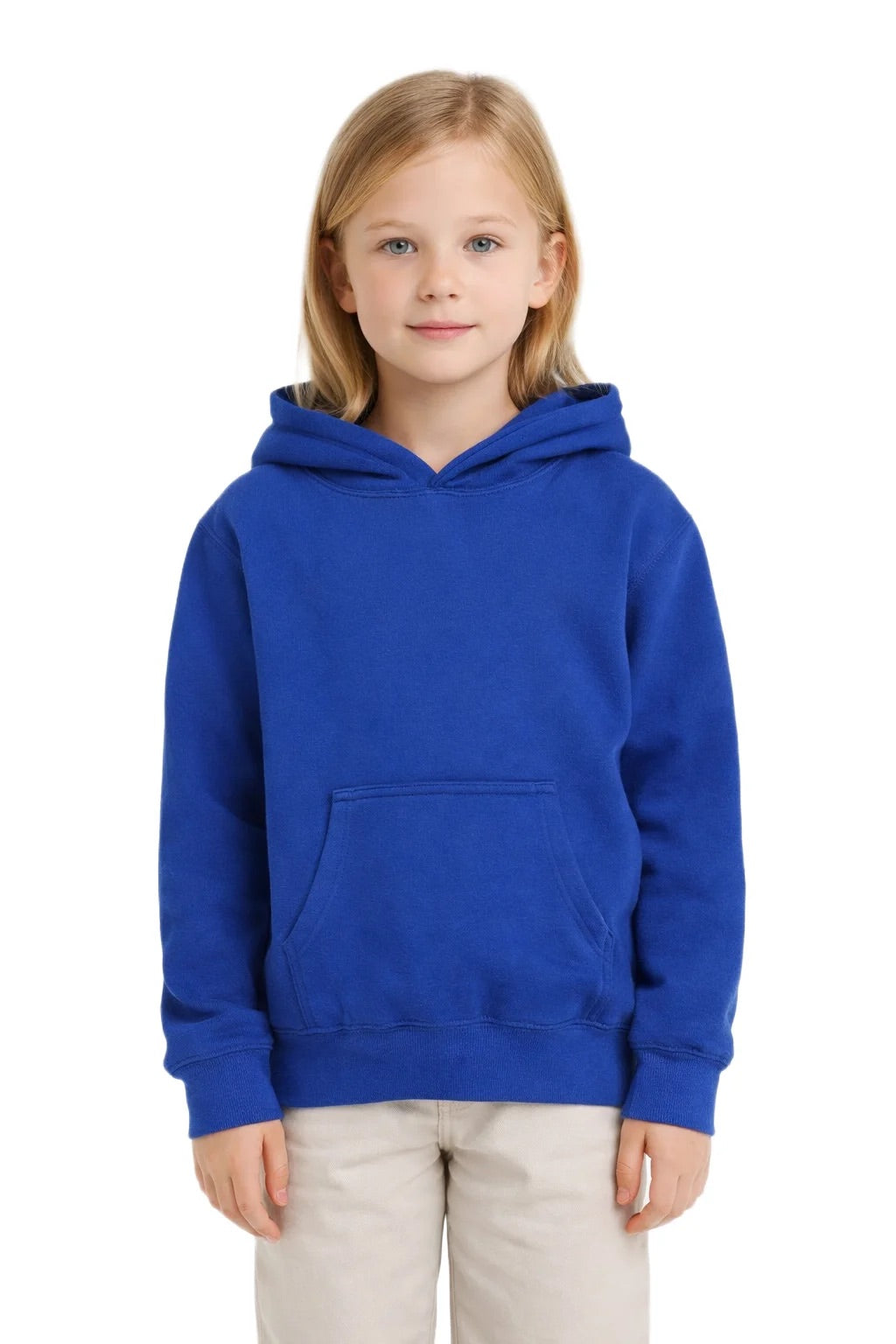 Milltex 517 Youth Unisex Hoodie | Midweight Cotton Blend Pullover Sweatshirt