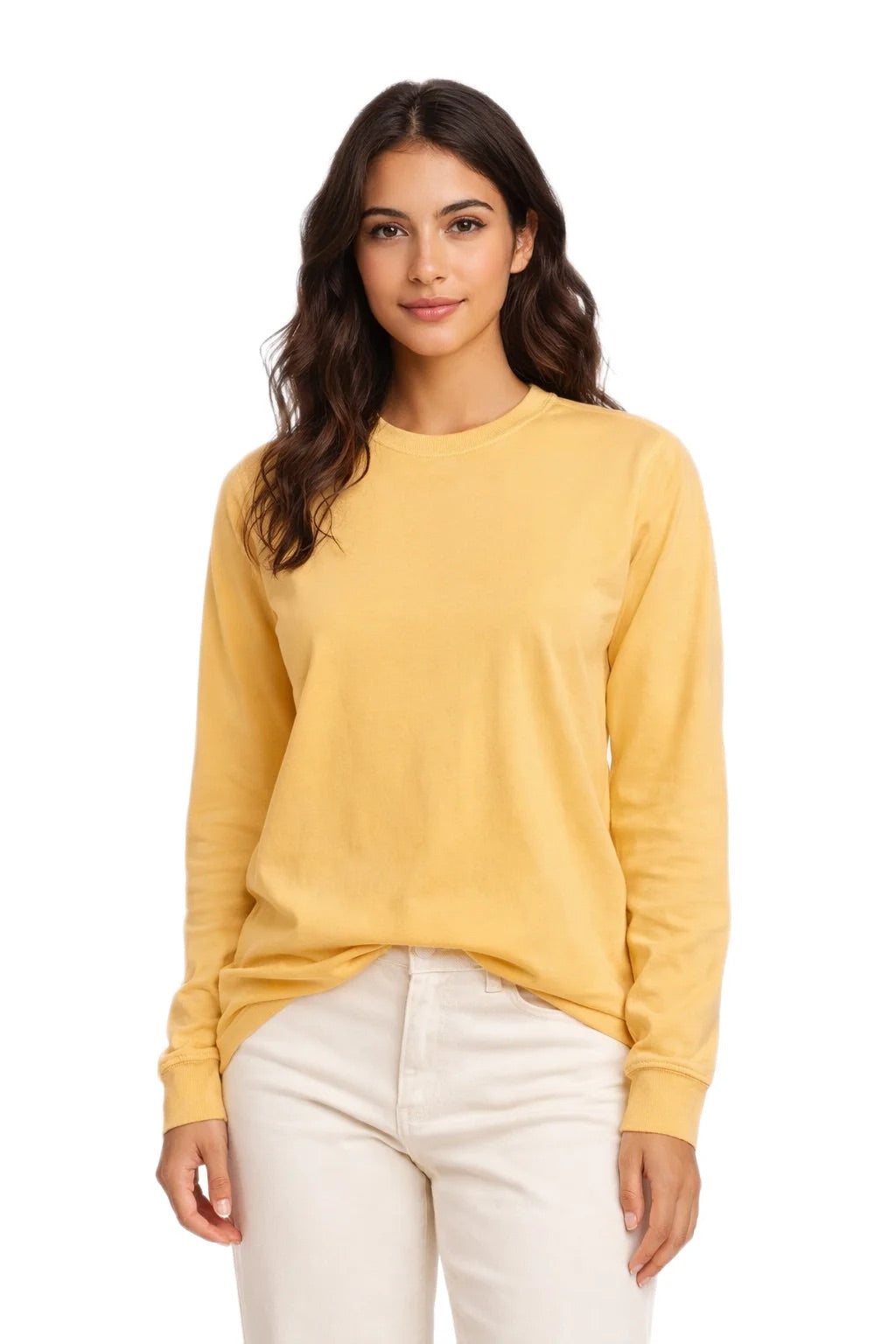Milltex 401 Unisex Mid Weight Pigment Dyed Long Sleeve Tee