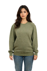 Milltex 603 Unisex Vintage Fleece Textured Crewneck Sweatshirt