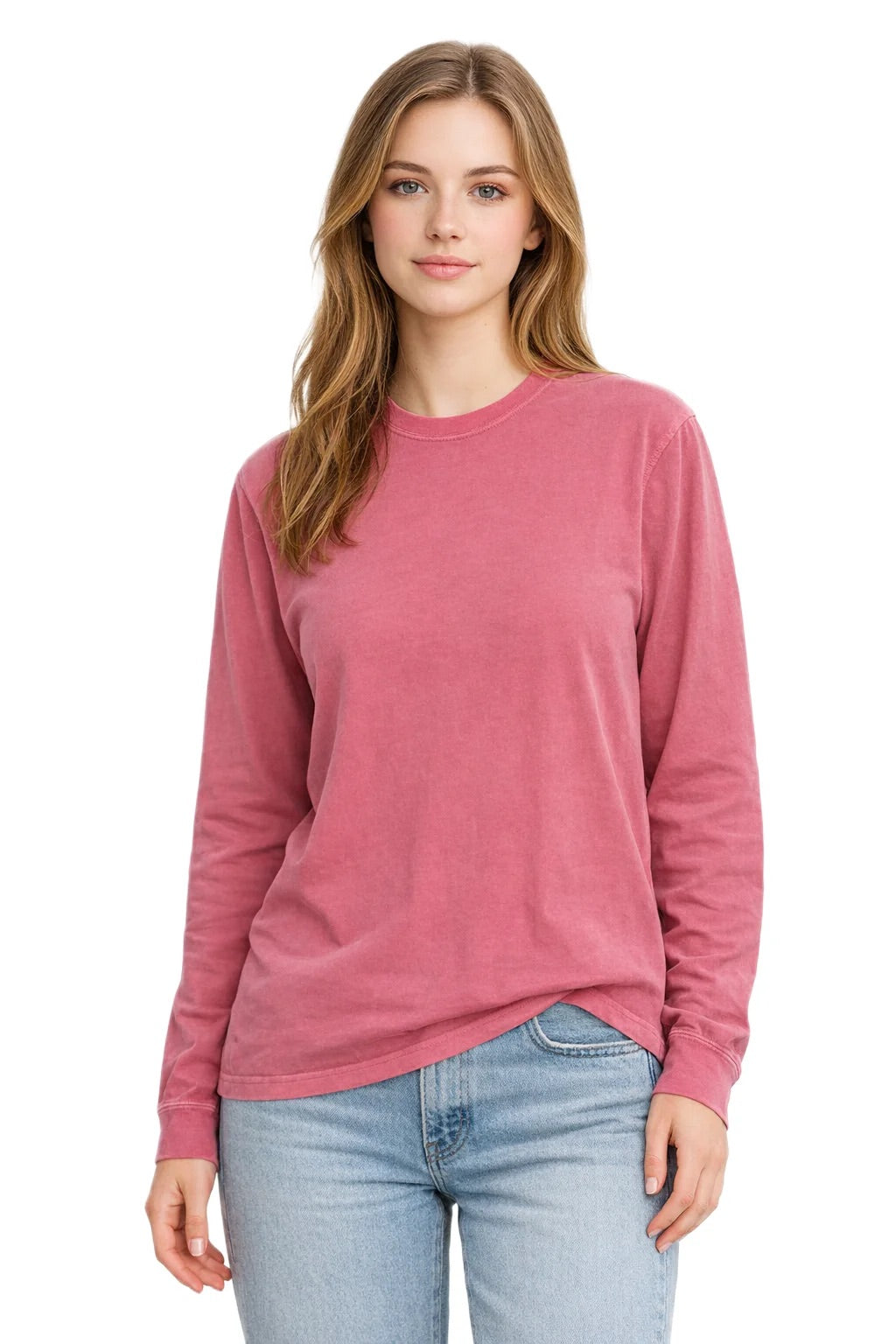 Milltex 401 Unisex Mid Weight Pigment Dyed Long Sleeve Tee