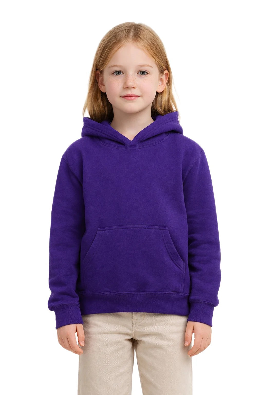 Milltex 517 Youth Unisex Hoodie | Midweight Cotton Blend Pullover Sweatshirt