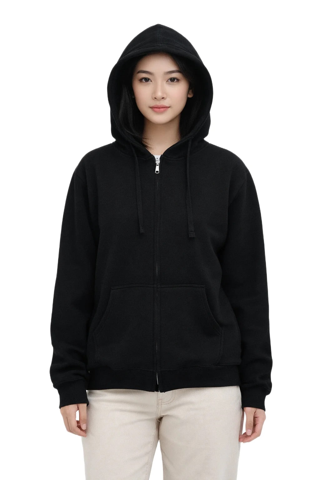 Milltex 750 Adult Unisex Mid Weight Classic Zipper Hoodie