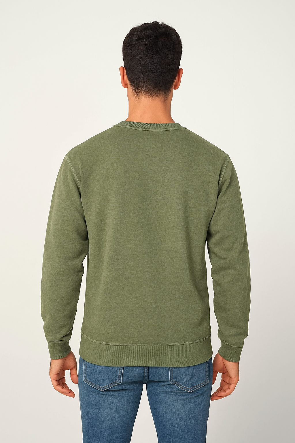 Milltex 603 Unisex Vintage Fleece Textured Crewneck Sweatshirt