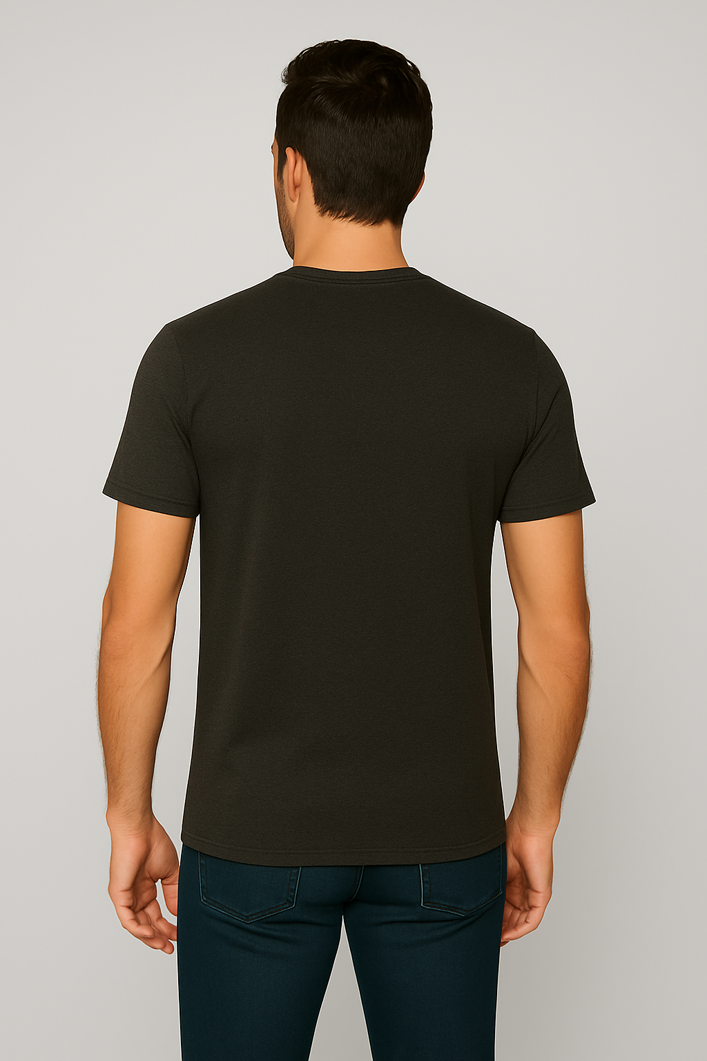 Milltex 900 Unisex Short Sleeve Tubular Fit Tee in Grey Heather