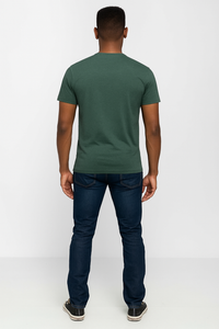 Milltex 900 Unisex Short Sleeve Tubular Fit Tee in Forest Heather