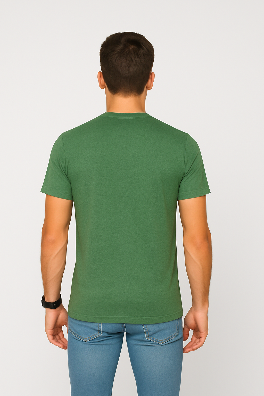 Milltex 900 Unisex Short Sleeve Tubular Fit Tee Navy Heather
