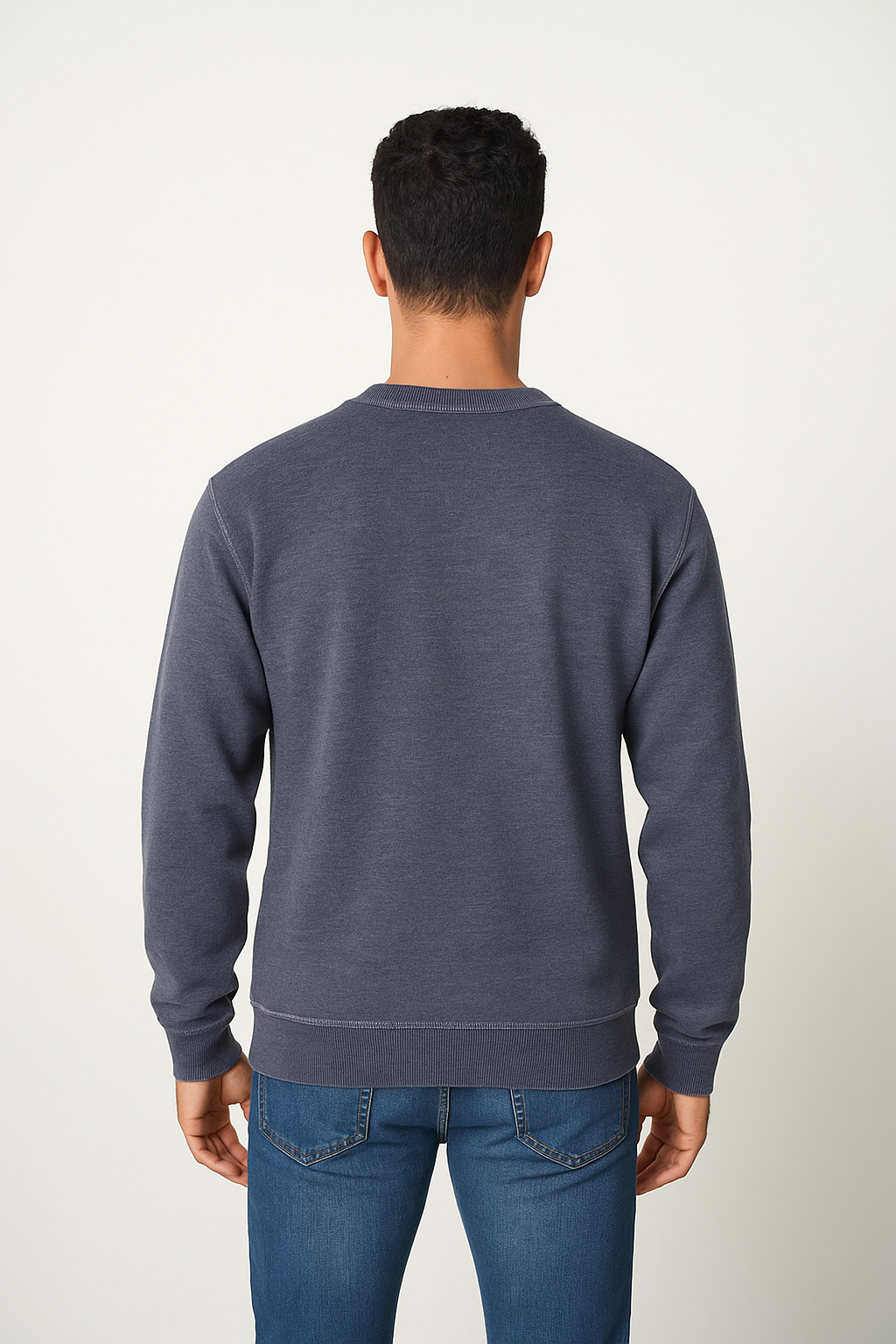 Milltex 603 Unisex Vintage Fleece Textured Crewneck Sweatshirt