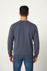 Milltex 603 Unisex Vintage Fleece Textured Crewneck Sweatshirt