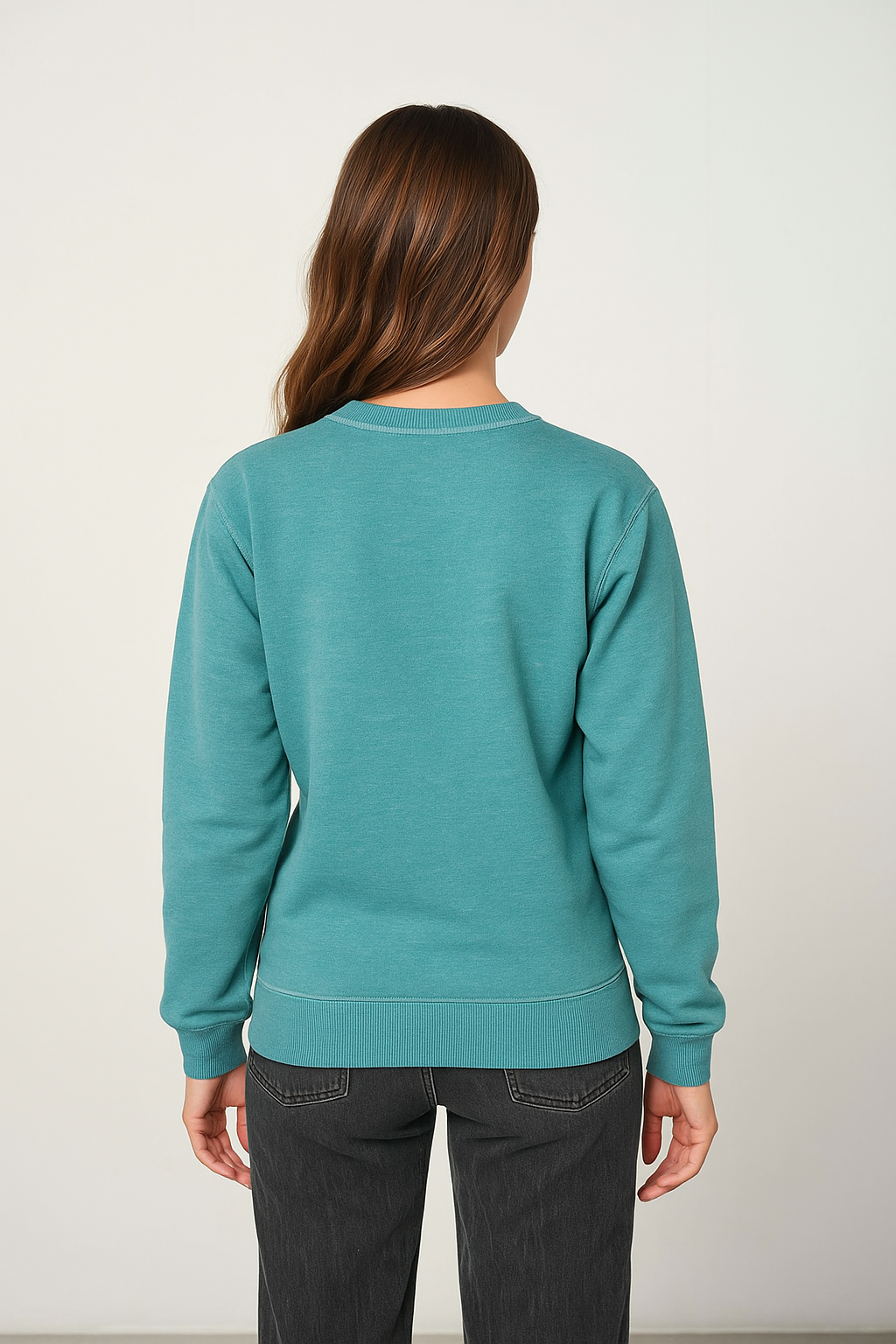Milltex 603 Unisex Vintage Fleece Textured Crewneck Sweatshirt